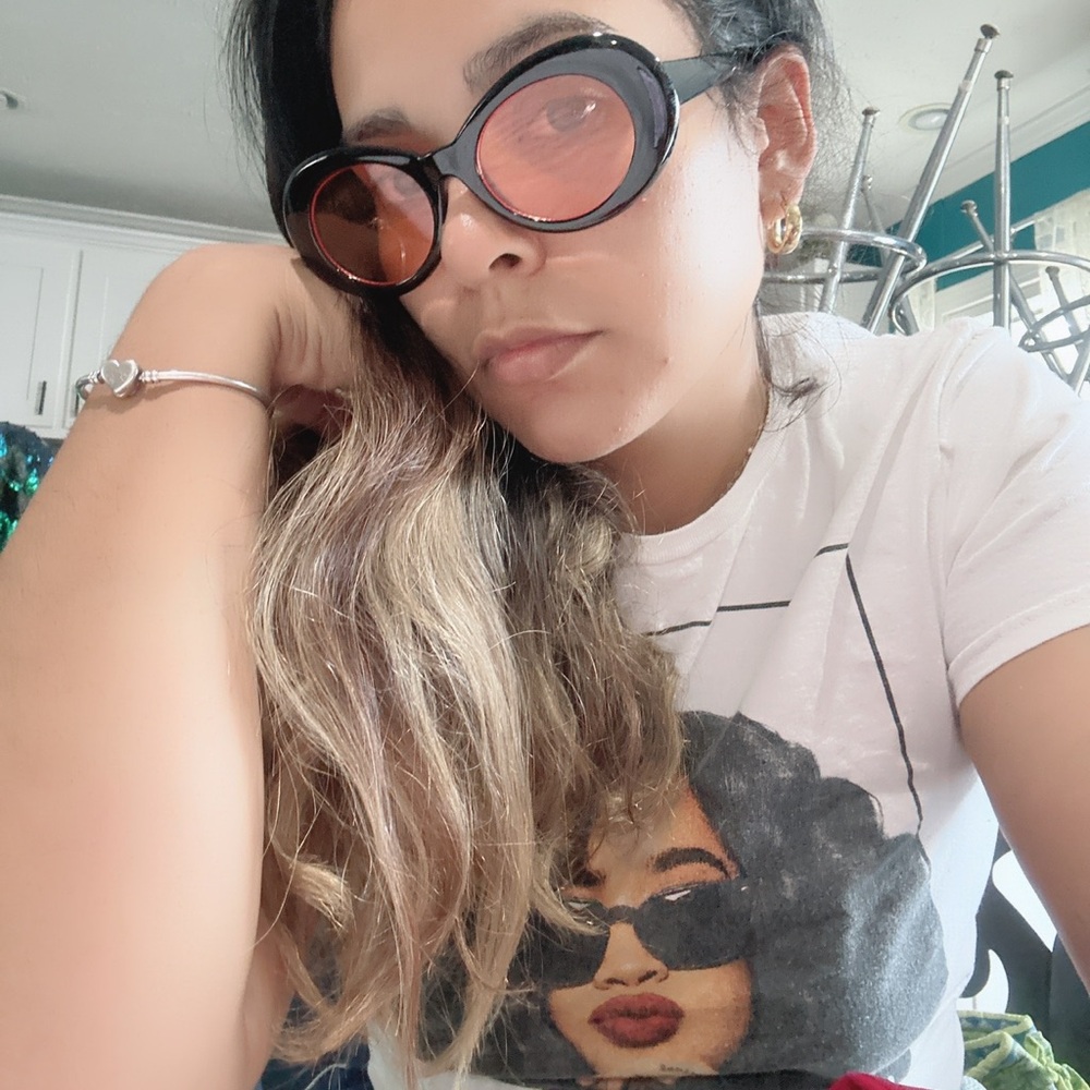 Lunettes 🕶 De Soleil Retro Oval Pink Lens Sunglasses